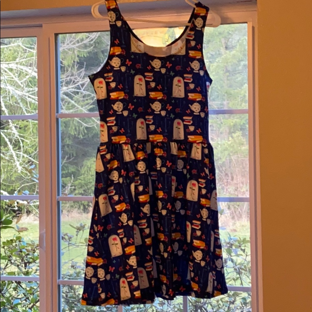 Beauty and the beast inspired skater dress